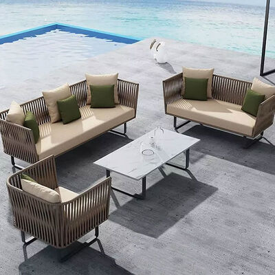 1.5mm Modern Lounge Sectional Outdoor Sofa Adjustable Waterproof Garden Furniture Set