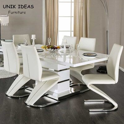 MDF Extendable Dining Table Set 6 / 8 Seat For Modern Apartment