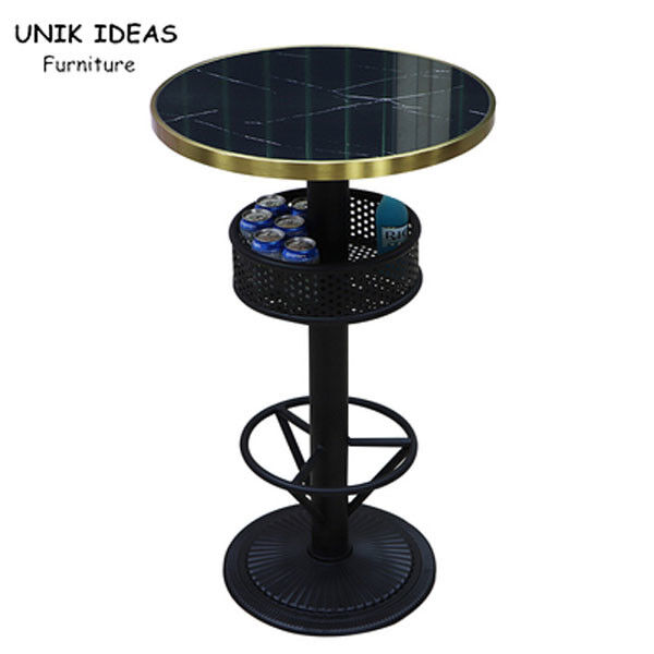 2 Person Black Bistro High Top Table Sets Outdoor Metal Counter Wood Tall