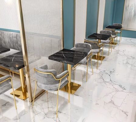 Buen precio Velvet Design Commercial Pub Hookah Lounge Dining Coffee Booth Sofa and Restaurant Table Chairs Set for Sale en línea