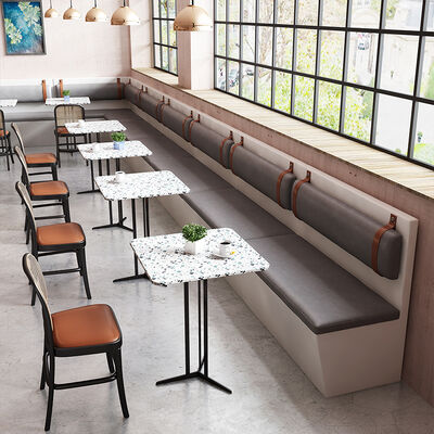 Buen precio Single Side Coffee Shop Booth Sofa Booth Two Seating Sofa for Restaurant en línea