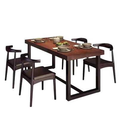 Buen precio Precio de fábrica barato Muebles de restaurante de madera Tabla de cafetería de Hamburgo en línea