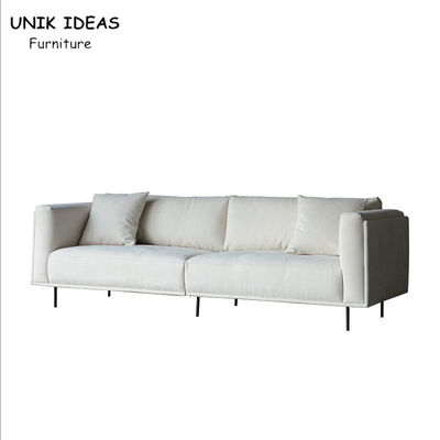 Buen precio Sala de estar moderna Sofa Bed Italian Style seccional del sofá de la crema del Recliner en línea