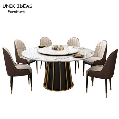 Buen precio La mesa de comedor de lujo nórdica y preside a la persona 6 que la mesa de comedor de mármol redonda fijó para 4 8 en línea