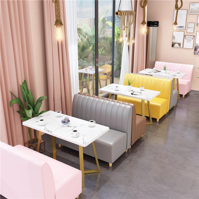 Sistemas modernos del sofá y de la tabla de la cabina del restaurante de la serie del nuevo diseño
