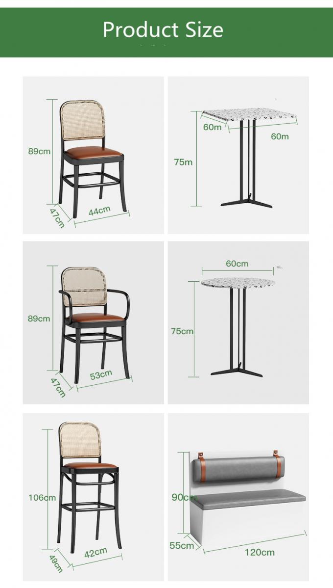 Madera sólida del estilo francés moderno nórdico con la cena de la silla de la barra de la tienda del café del restaurante del hotel del respaldo de la rota de las sillas