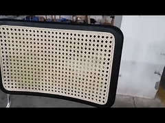 Silla de comedor con reposabrazos de ratán nórdico