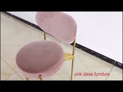 Silla de comedor con base de metal